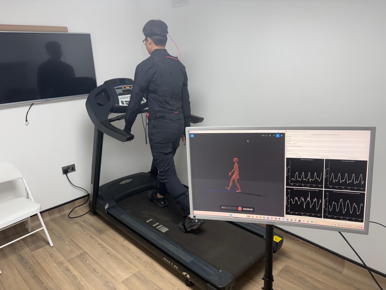 Treadmill based 3D gait analysis at PhysAnalytica